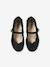 Leather Ballerina Pumps for Girls black - vertbaudet enfant 