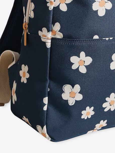 Daisies Backpack for Girls navy blue - vertbaudet enfant 