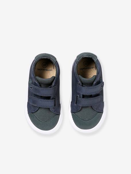 Hook-and-Loop Trainers for Baby Boys navy blue - vertbaudet enfant 