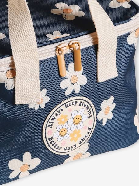 Daisies Lunch Bag for Girls navy blue - vertbaudet enfant 