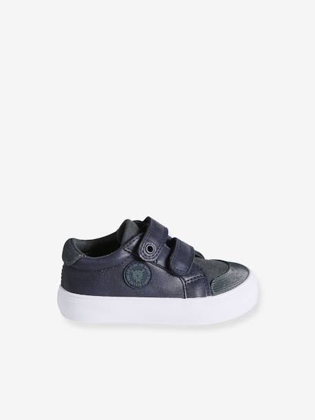 Hook-and-Loop Trainers for Baby Boys navy blue - vertbaudet enfant 