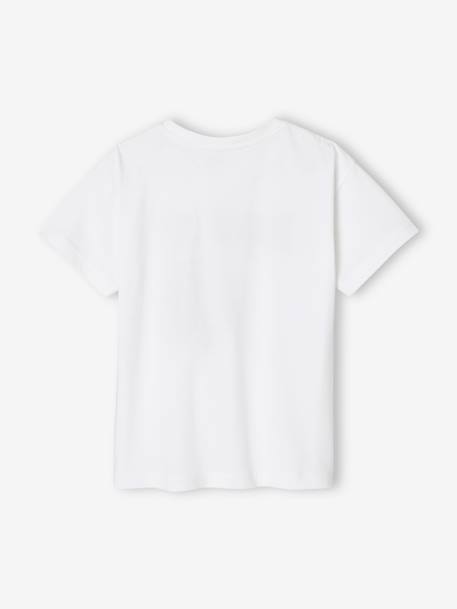 T-shirt motif basket détails en relief garçon écru - vertbaudet enfant 
