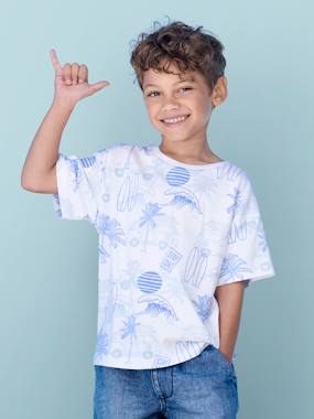 Boys-Tops-T-Shirts-T-Shirt with Graphic Holiday Motifs for Boys
