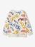 Tee-shirt garçon effet sweat imprimé blanc chiné+écru+lichen+noix de pécan - vertbaudet enfant 