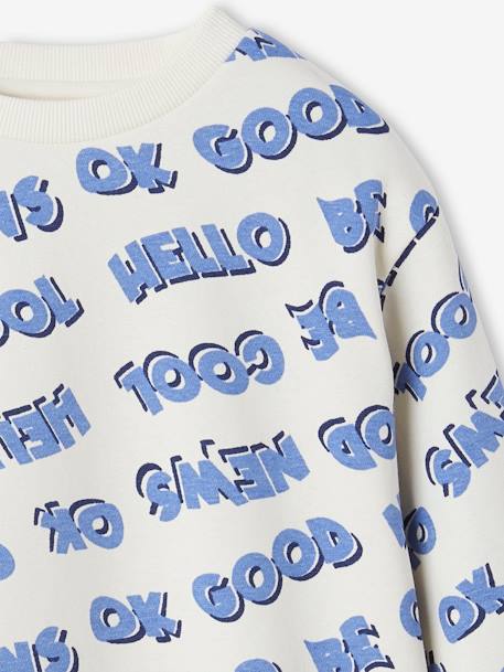 Long Sleeve Sweatshirt with XXL Inscriptions, for Boys printed white - vertbaudet enfant 