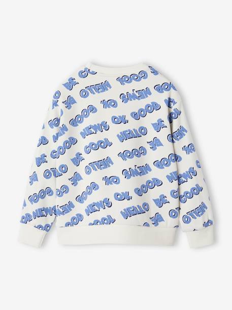 Long Sleeve Sweatshirt with XXL Inscriptions, for Boys printed white - vertbaudet enfant 