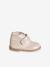 Leather Boots with Hook-&-Loop Straps, for Babies gold - vertbaudet enfant 