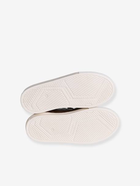 Baskets enfant garçon cuir à scratchs marron - vertbaudet enfant 