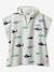 Poncho de bain enfant REQUINS personnalisable, avec coton recyclé blanc imprimé - vertbaudet enfant 