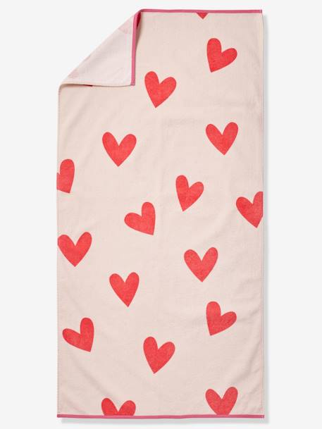 Serviette de bain / plage personnalisable, avec coton recyclé bleu imprimé+mauve+menthe+rayé bleu+rose imprimé - vertbaudet enfant 