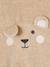 Pyjama bébé mixte velours animal personnalisable beige chiné+gris chiné - vertbaudet enfant 