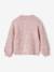 Gilet fille maille mousseuse gris chiné+rose chiné - vertbaudet enfant 