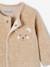 Pyjama bébé mixte velours animal personnalisable beige chiné+gris chiné - vertbaudet enfant 