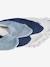 Lot de 3 bavoirs col fantaisie bleu ciel - vertbaudet enfant 