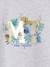 Sports Top with Glittery Tropical Motif for Girls marl grey - vertbaudet enfant 