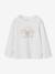 Tee-shirt fantaisie fille écru+olive - vertbaudet enfant 