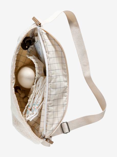 XXL Bumbag in Sherpa ecru - vertbaudet enfant 