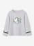 Sports Top with Glittery Tropical Motif for Girls marl grey - vertbaudet enfant 