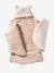Nid d'ange transformable en tapis à langer peluche beige+beige imprimé+écru+gris souris+kaki+rose imprimé - vertbaudet enfant 