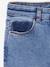 Jean fille slim morphologik tour de hanches medium bleu foncé+bleu moyen+denim bleached+gris - vertbaudet enfant 