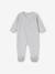 Pack of 3 Velour Sleepsuits, Special Opening for Newborns, for Babies aqua green+dusky pink+golden yellow - vertbaudet enfant 