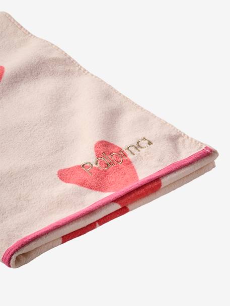 Serviette de bain / plage personnalisable, avec coton recyclé bleu imprimé+mauve+menthe+rayé bleu+rose imprimé - vertbaudet enfant 