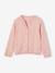 Gilet fille maille fine BASICS anthracite+beige chiné+bleu grisé+blush+bois de rose+jaune+marine+prune+vanille+vert émeraude - vertbaudet enfant 