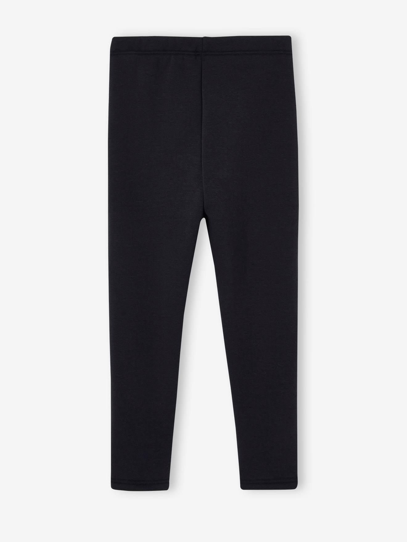 Legging Doublé Polaire Pour Fille - Taille élastique, Chaud Et Doux - Vertbaudet - 10