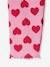Legging imprimé en maille côtelée fille vieux rose - vertbaudet enfant 