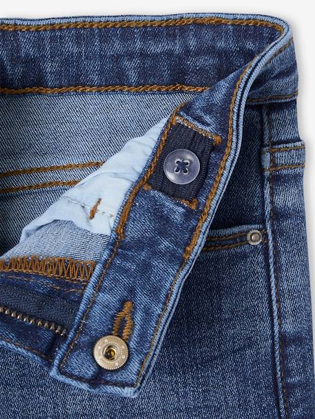 Jean slim fille morphologik tour de hanches large bleu foncé+bleu moyen+denim bleached+denim gris+gris - vertbaudet enfant 