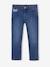 Jean slim fille morphologik tour de hanches large bleu foncé+bleu moyen+denim bleached+denim gris+gris - vertbaudet enfant 