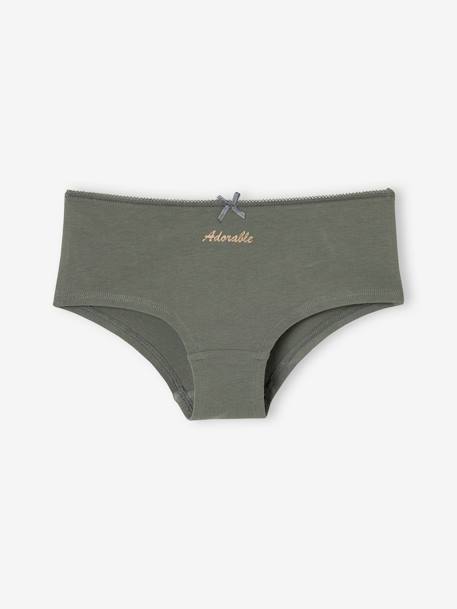 Pack of 7 'Adorable' Shorties for Girls rose - vertbaudet enfant 