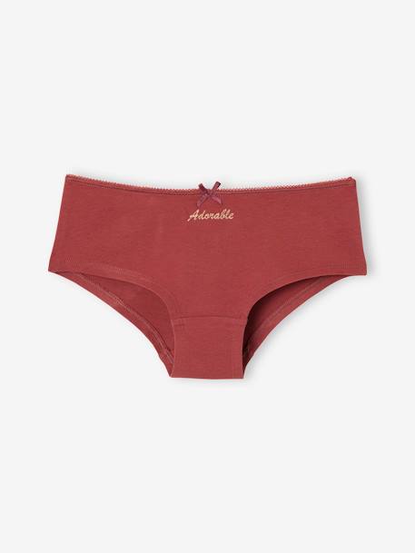 Pack of 7 'Adorable' Shorties for Girls rose - vertbaudet enfant 