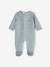 Pack of 3 Velour Sleepsuits, Special Opening for Newborns, for Babies aqua green+dusky pink+golden yellow - vertbaudet enfant 