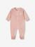 Pack of 3 Velour Sleepsuits, Special Opening for Newborns, for Babies aqua green+dusky pink+golden yellow - vertbaudet enfant 