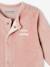 Pack of 3 Velour Sleepsuits, Special Opening for Newborns, for Babies aqua green+dusky pink+golden yellow - vertbaudet enfant 