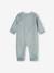 Pack of 3 Velour Sleepsuits, Special Opening for Newborns, for Babies aqua green+dusky pink+golden yellow - vertbaudet enfant 