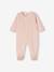 Pack of 3 Velour Sleepsuits, Special Opening for Newborns, for Babies aqua green+dusky pink+golden yellow - vertbaudet enfant 