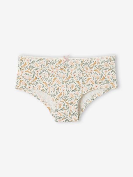 Pack of 7 'Adorable' Shorties for Girls rose - vertbaudet enfant 