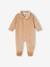 Lot de 2 pyjamas bébé mixtes en velours ouverture naissance beige+rose - vertbaudet enfant 