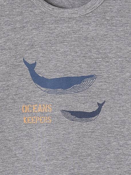 Pack of 3 Long Sleeve Whale Tops for Boys sky blue - vertbaudet enfant 