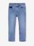 Jean slim fille morphologik tour de hanches large bleu foncé+bleu moyen+denim bleached+denim gris+gris - vertbaudet enfant 