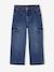 Jean large cargo fille bleu foncé - vertbaudet enfant 