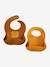 Lot 2 bavoirs en silicone marron - vertbaudet enfant 