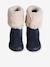Knee High Boots with Faux Fur, for Girls navy blue - vertbaudet enfant 