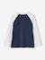 T-shirt motif ballon en relief garçon manches raglan contrastées bleu nuit - vertbaudet enfant 