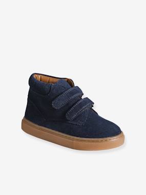 Baskets garçon cuir à scratchs  - vertbaudet enfant