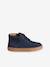 Baskets enfant garçon cuir montantes zippées et élastiquées marine - vertbaudet enfant 
