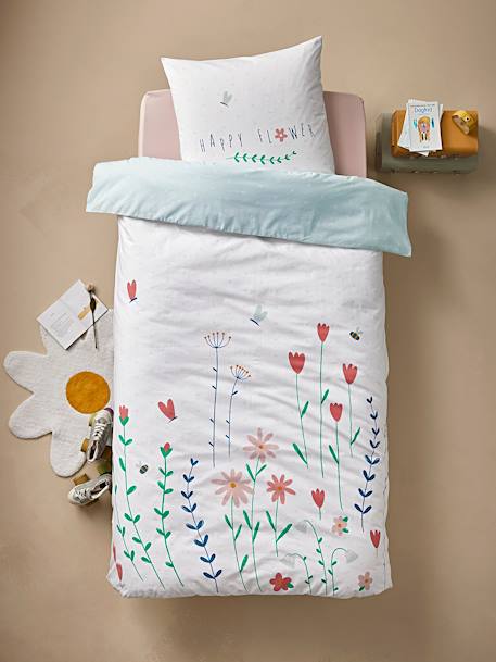 Parure enfant Magicouette FLOWERS, avec coton recyclé multicolore - vertbaudet enfant 