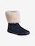 Knee High Boots with Faux Fur, for Girls navy blue - vertbaudet enfant 